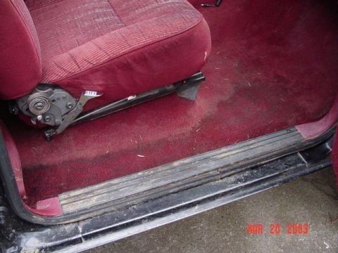 1989 Ford Bronco - Carpet is getting all wet