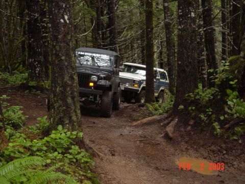 1989 Ford Bronco - Frank and Todd making their way
