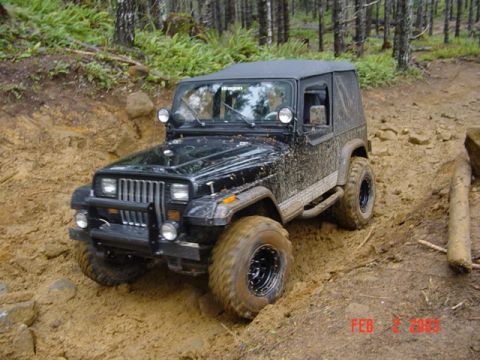 1989 Ford Bronco - Nice YJ with beadlocks and swampers had no troubles