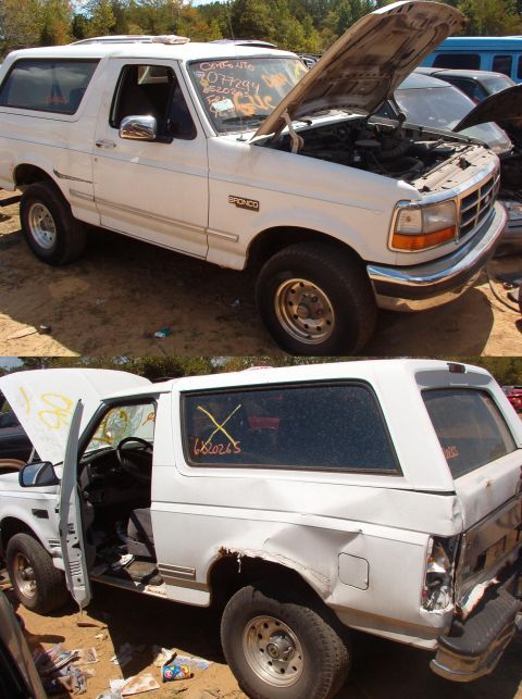 1983 Ford Bronco - Brown's '95 XLT I took the t-case, rims/tires, & alternator. But I left the bag of pretzels on the roof. [url=http://www.supermotors.net/ve…