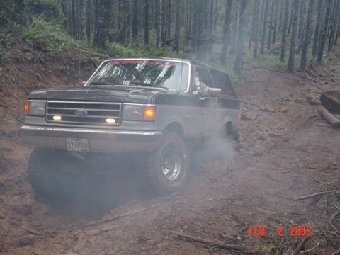 1989 Ford Bronco - I backed up like 5 inches,