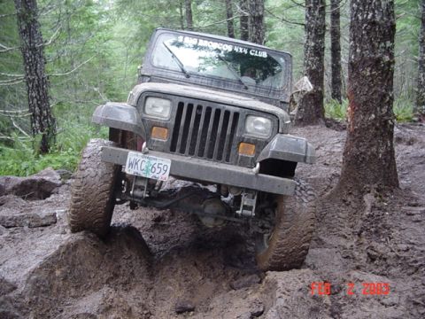 1989 Ford Bronco - Up on the rocks