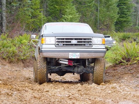 1989 Ford Bronco - Tried the line to the left