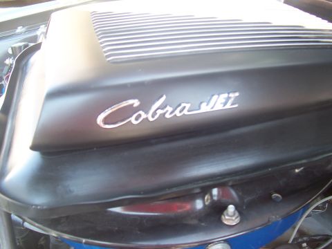 1972 Ford Ranchero - The "Cobra Jet" emblem is visible on the engine air cleaner lid.