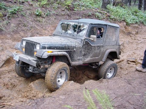 1989 Ford Bronco - Some wheelspin (see axle wrap video)