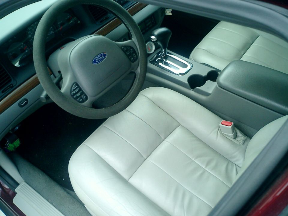 the front light flint leather interior