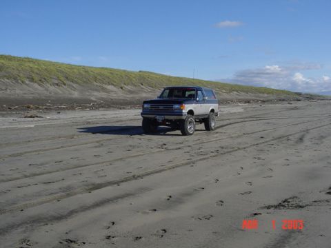 1989 Ford Bronco - On the Beach