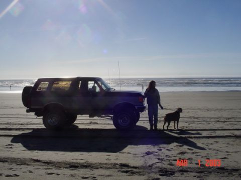 1989 Ford Bronco - Me, My truck, and my dog.