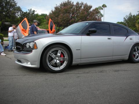 1998 Ford Crown Victoria - This modified Dodge Charger features a two-tone paint scheme and distinctive gullwing doors.