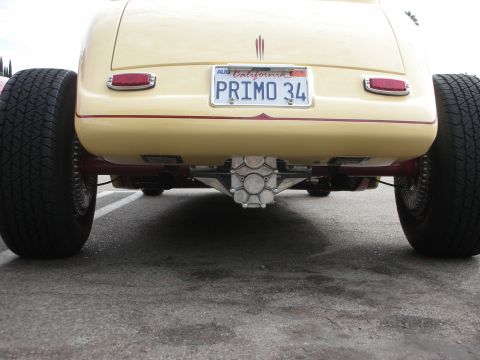 1998 Ford Crown Victoria - Custom hot rod rear end with a California license plate.