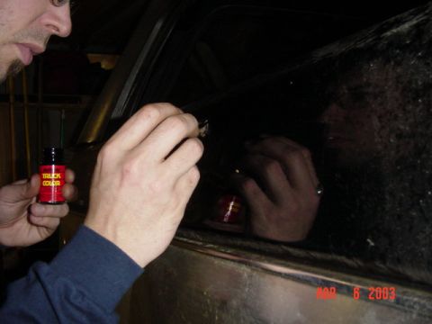 1989 Ford Bronco - Touching up the paint