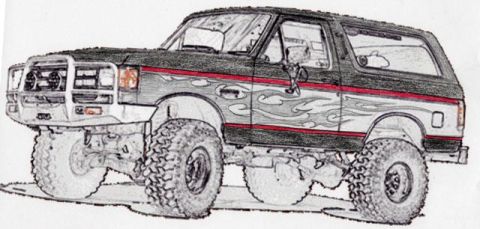 1989 Ford Bronco - This pic is from Brian S. and painted by Big Mike C.