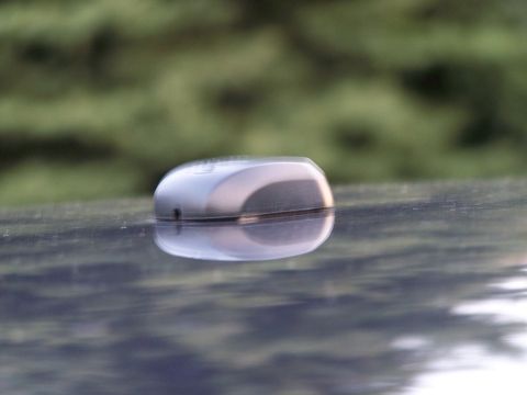 2003 Ford Crown Victoria - Close-up of a car antenna base, likely on the roof or trunk of a vehicle.