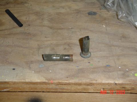 1989 Ford Bronco - The cut pin on the bench