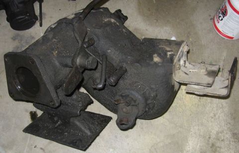 1989 Ford Bronco - NP205 transfer case, likely removed from an older 4x4 vehicle.