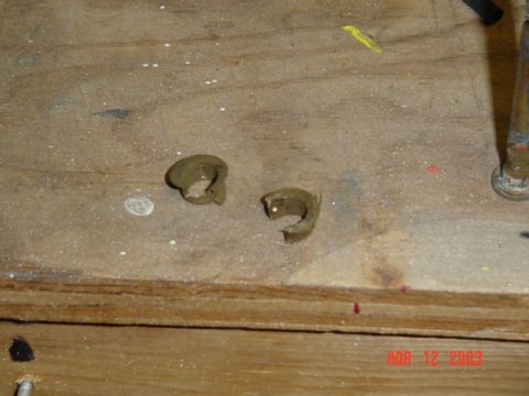 1989 Ford Bronco - Upper bushings were wasted, worn all the way thru the side...I didnt cut these, they were like this