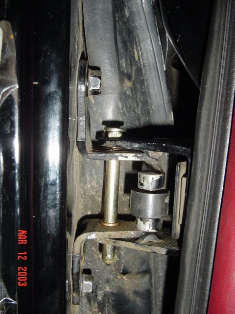 1989 Ford Bronco - Top hinge, Not tapped in yet