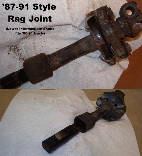 1983 Ford Bronco - Rag Joint fits '80-91 trucks, but is the better '87-91 solid molded rubber.