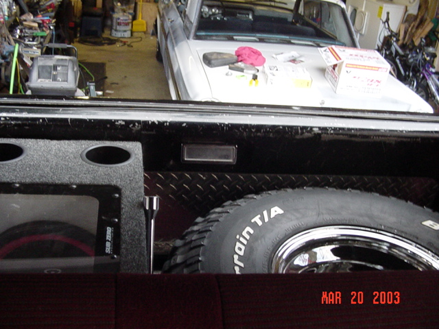 Another shot of all the stuff crammed in the back