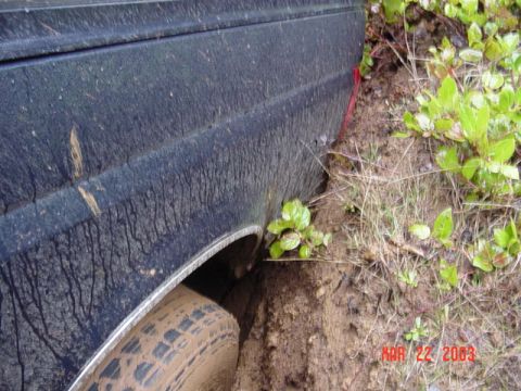1989 Ford Bronco - Stuck against the side