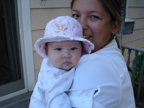 2000 Ford Crown Victoria - Emelia just after her baptism with her Godmother Jodi.