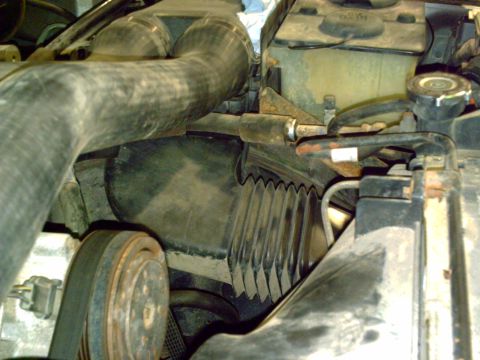 1990 Ford Bronco - The 300/460 Supply Hose From The Rad Support To The Air Box.