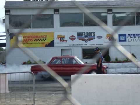1960 Ford Falcon - From pinks all out at Milan dragway.