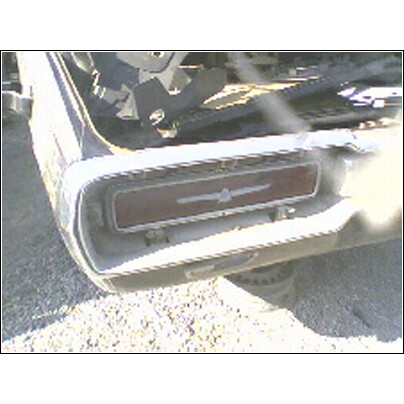 1973 Ford Ranchero - The rear tail light assembly of a 1973 Ford Ranchero, showing the distinctive Thunderbird emblem.