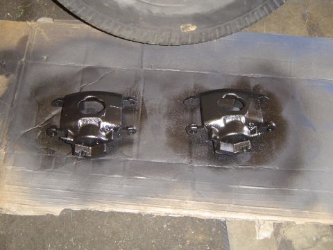 1978 Ford Bronco - Painting the '78 K20 calipers with hi temp black paint