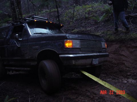 1989 Ford Bronco - Pull ended up being very exciting huh Shultsy?