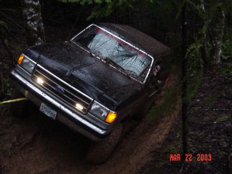 1989 Ford Bronco - Getting winched to save the engine, its starting to rattle