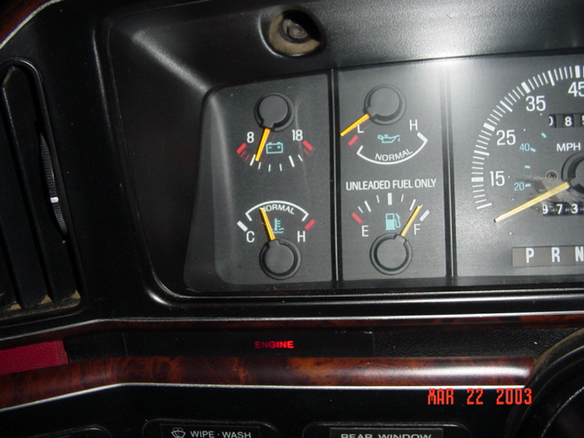 Look at the oil pressure