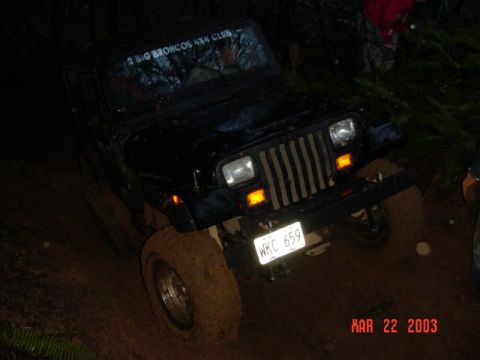 1989 Ford Bronco - Frank gets to come up, we pulled him by hand with a strap a long way, then used the winch