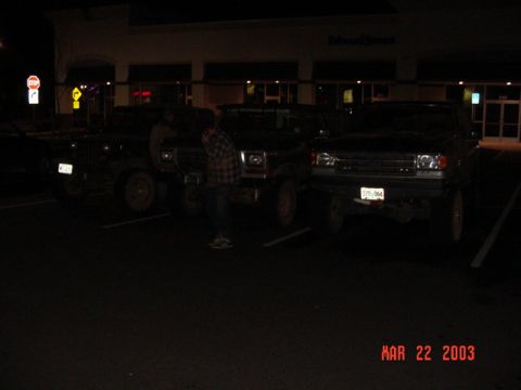 1989 Ford Bronco - Stopped at an IHOP on the way home...You should have seen everyone staring at all us muddy guys!!