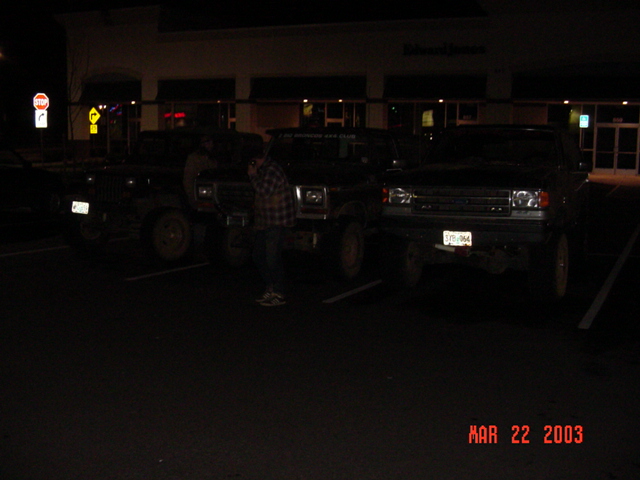 Stopped at an IHOP on the way home...You should have seen everyone staring at all us muddy guys!!