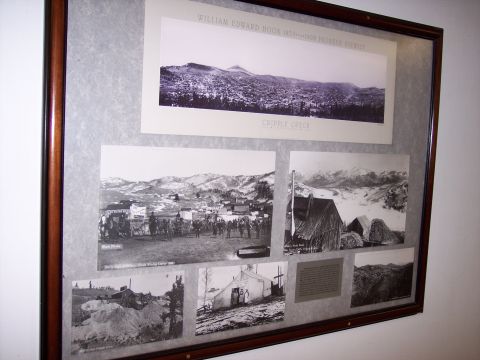 1972 Ford Ranchero - A display of historical photographs documents life and scenery in Cripple Creek.