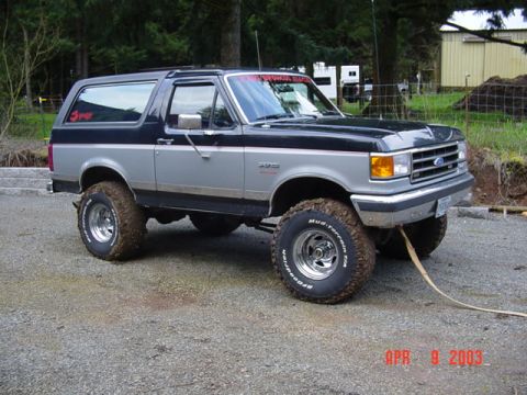 1989 Ford Bronco - Low range, barely spun a tire