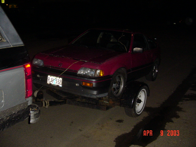 Then I got to tow his rice grinder home