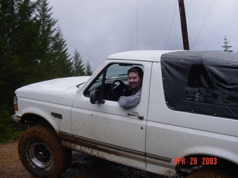 1989 Ford Bronco - Nice smile after Mark clims the hill