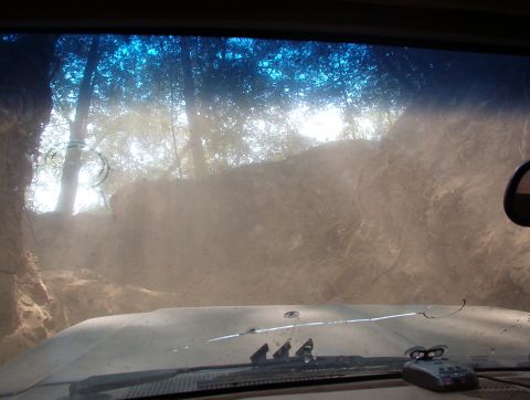 1983 Ford Bronco - One of several hills I DIDN'T make it up - I never aired my tires down, and they're highway tread anyway.
