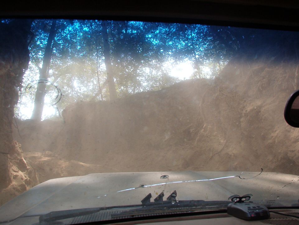 One of several hills I DIDN'T make it up - I never aired my tires down, and they're highway tread anyway.