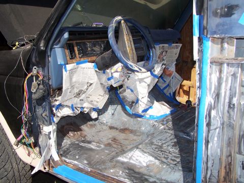 1986 Ford Bronco - Front taped off