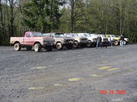 1989 Ford Bronco - Our little wheeling group