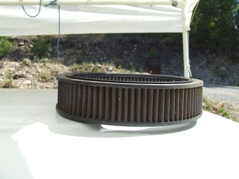 1979 Ford Bronco - Must get this K&N filter cleaned after running all weekend in the dust.