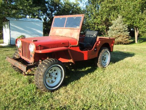 1946 Jeep CJ5 - This vintage Willys Jeep appears to be from the mid-1940s, predating the CJ5 model.
