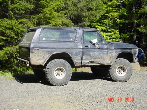 1989 Ford Bronco - Jim has some new scars as well