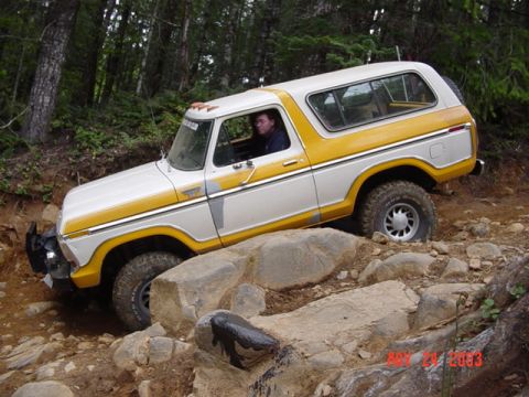 1989 Ford Bronco - Oops....little damage to the rocker panel