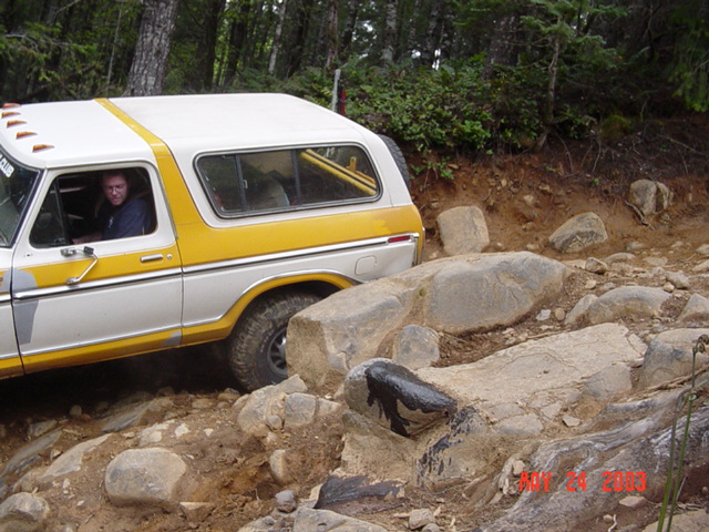 Bang...Quarter panel is crushed.