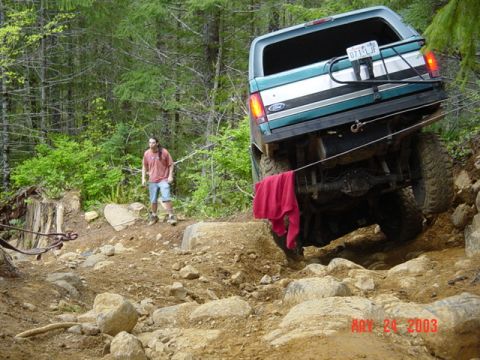 1989 Ford Bronco - Way up in the air