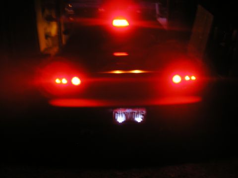 1993 Ford Probe - Stop Lights, Marker Lights, Hazzarss (In order from inside to outside) and licence plate lights